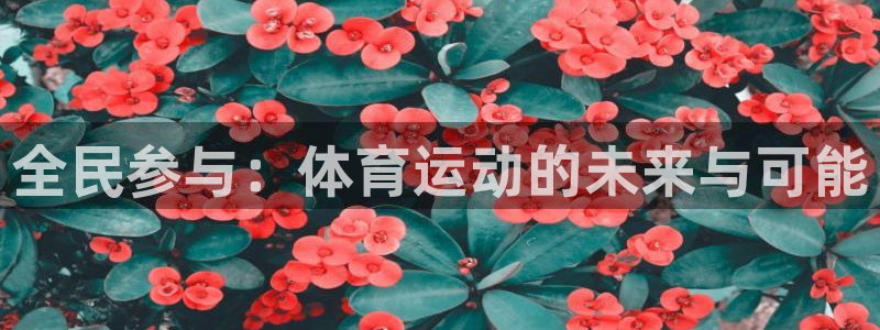 凯发官网下载平台：全民参与：体育运动的未来与可能
